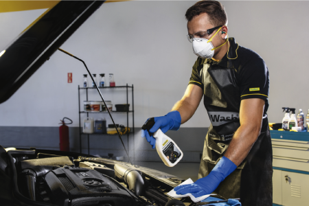 Lavagem Tecnica de Motor a Seco